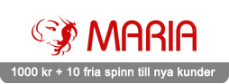 1000 kr + 10 fria spinn till nya kunder hos Maria